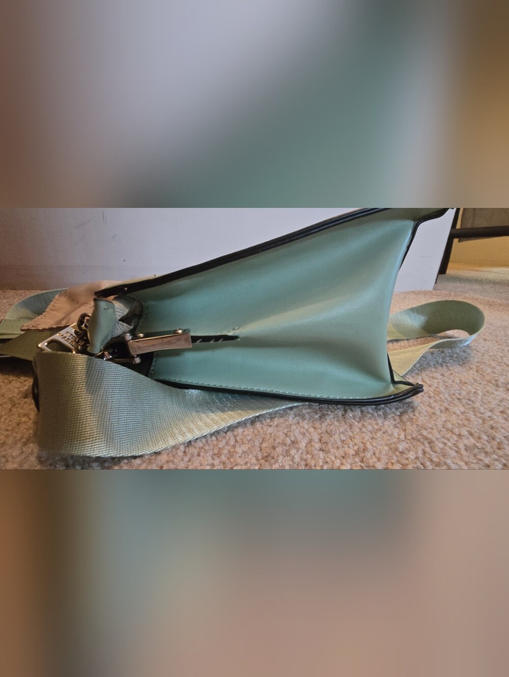 Steve Madden Bevelyn Mint Green Top-Handle Satchel - Picture 4 of 11